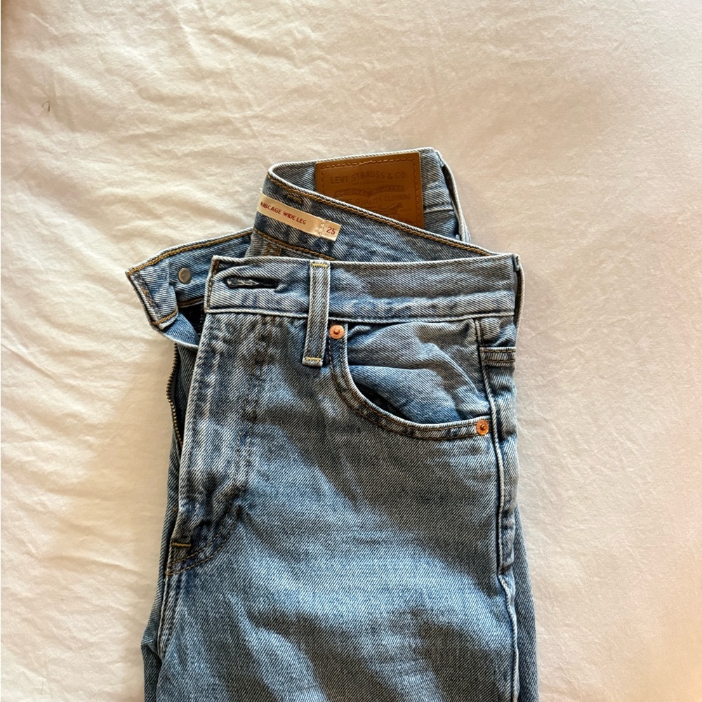 Levi Ribcage Wide Leg Jeans